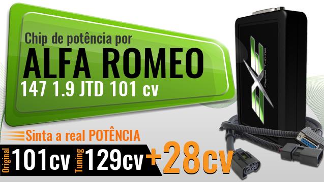 Chip de potência Alfa Romeo 147 1.9 JTD 101 cv