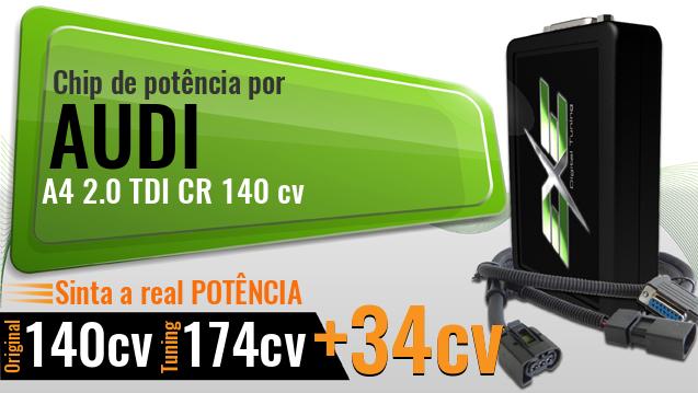 Chip de potência Audi A4 2.0 TDI CR 140 cv