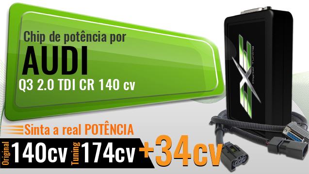 Chip de potência Audi Q3 2.0 TDI CR 140 cv