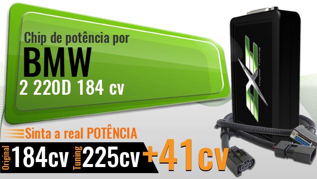 Chip de potência Bmw 2 220D 184 cv