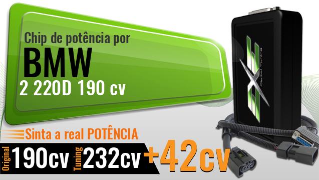 Chip de potência Bmw 2 220D 190 cv