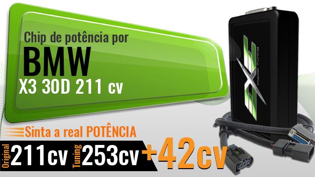 Chip de potência Bmw X3 30D 211 cv