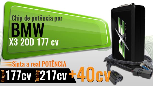 Chip de potência Bmw X3 20D 177 cv Chip de potência Bmw X3 20D 177 cv