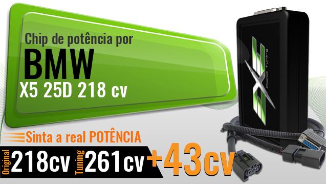 Chip de potência Bmw X5 25D 218 cv