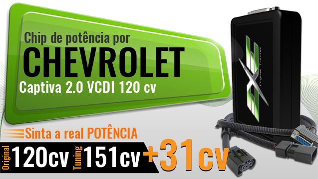 Chip de potência Chevrolet Captiva 2.0 VCDI 120 cv