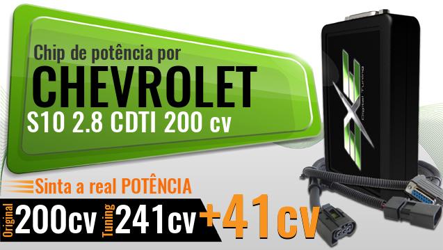 Chip de potência Chevrolet S10 2.8 CDTI 200 cv