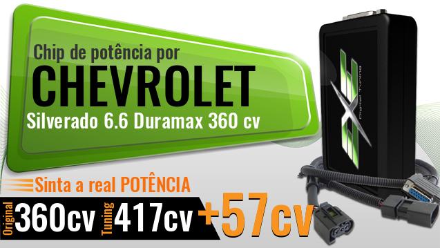 Chip de potência Chevrolet Silverado 6.6 Duramax 360 cv
