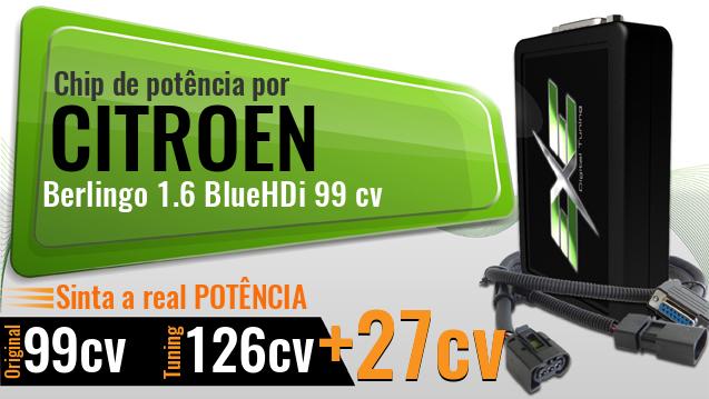 Chip de potência Citroen Berlingo 1.6 BlueHDi 99 cv