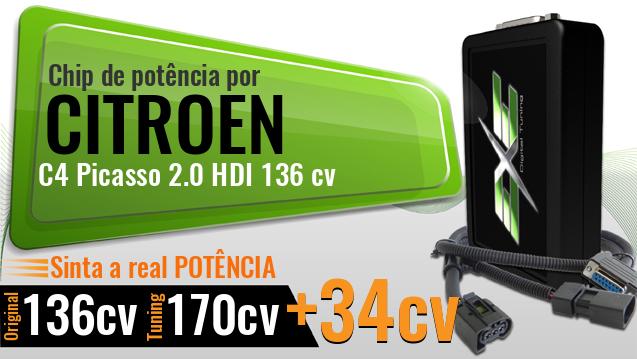 Chip de potência Citroen C4 Picasso 2.0 HDI 136 cv