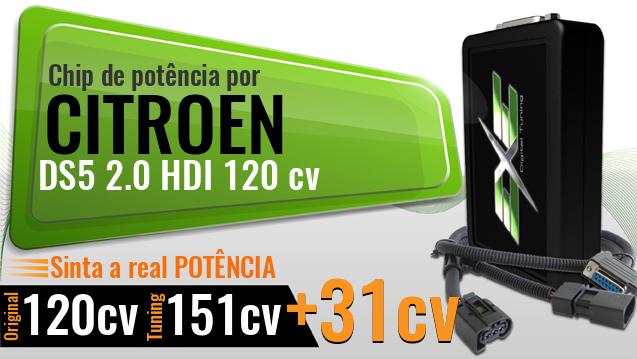 Chip de potência Citroen DS5 2.0 HDI 120 cv