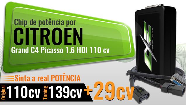 Chip de potência Citroen Grand C4 Picasso 1.6 HDI 110 cv