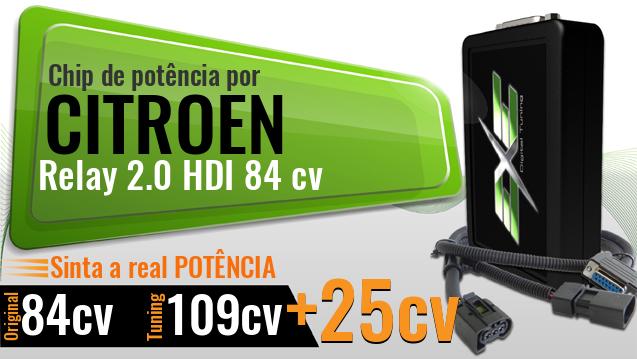 Chip de potência Citroen Relay 2.0 HDI 84 cv