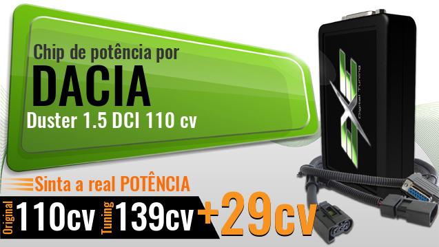 Chip de potência Dacia Duster 1.5 DCI 110 cv
