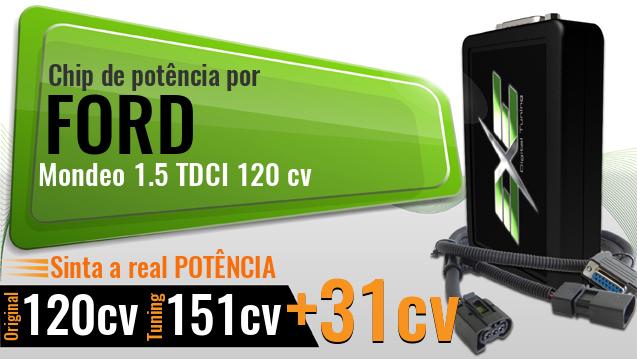 Chip de potência Ford Mondeo 1.5 TDCI 120 cv