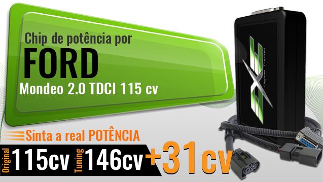 Chip de potência Ford Mondeo 2.0 TDCI 115 cv Chip de potência Ford Mondeo 2.0 TDCI 115 cv