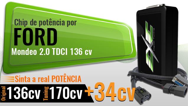 Chip de potência Ford Mondeo 2.0 TDCI 136 cv