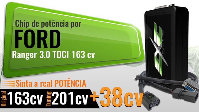 Chip de potência Ford Ranger 3.0 TDCI 163 cv