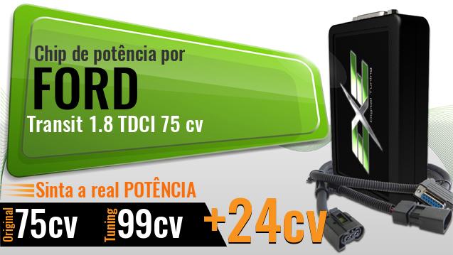 Chip de potência Ford Transit 1.8 TDCI 75 cv