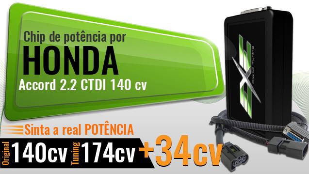 Chip de potência Honda Accord 2.2 CTDI 140 cv