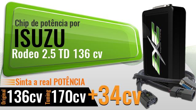 Chip de potência Isuzu Rodeo 2.5 TD 136 cv