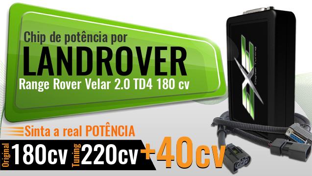 Chip de potência Landrover Range Rover Velar 2.0 TD4 180 cv