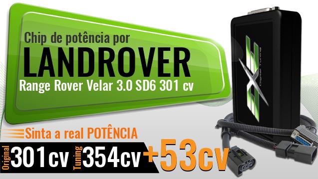 Chip de potência Landrover Range Rover Velar 3.0 SD6 301 cv
