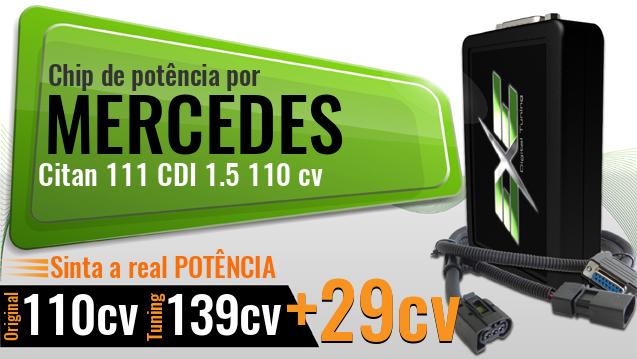 Chip de potência Mercedes Citan 111 CDI 1.5 110 cv