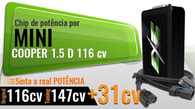 Chip de potência Mini COOPER 1.5 D 116 cv