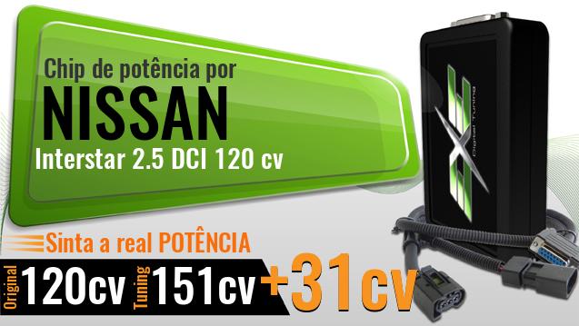 Chip de potência Nissan Interstar 2.5 DCI 120 cv Chip de potência Nissan Interstar 2.5 DCI 120 cv
