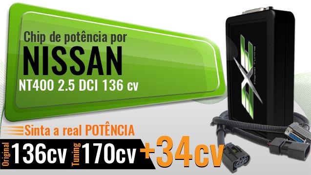 Chip de potência Nissan NT400 2.5 DCI 136 cv