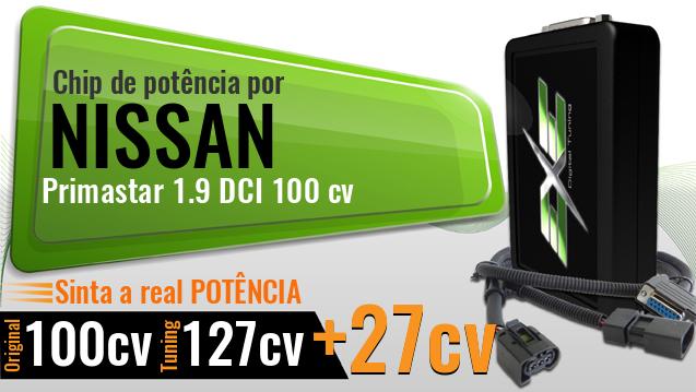 Chip de potência Nissan Primastar 1.9 DCI 100 cv
