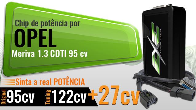 Chip de potência Opel Meriva 1.3 CDTI 95 cv
