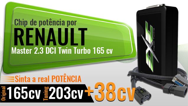 Chip de potência Renault Master 2.3 DCI Twin Turbo 165 cv