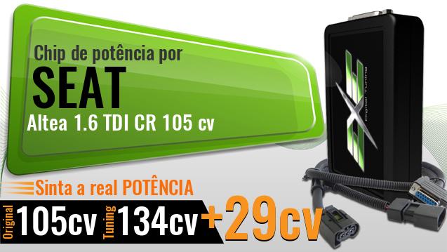 Chip de potência Seat Altea 1.6 TDI CR 105 cv