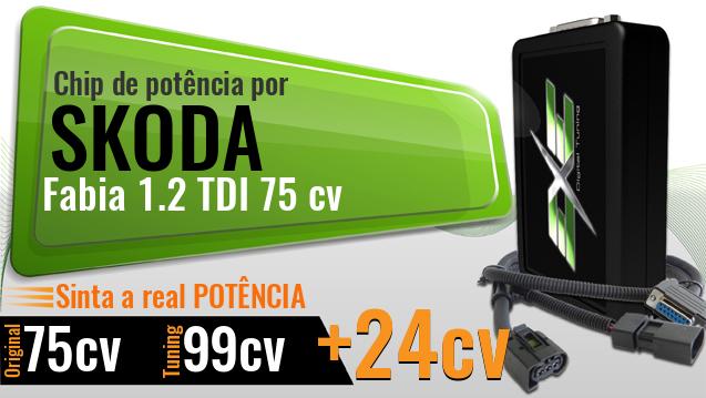 Chip de potência Skoda Fabia 1.2 TDI 75 cv