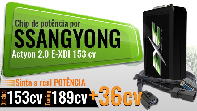 Chip de potência Ssangyong Actyon 2.0 E-XDI 153 cv