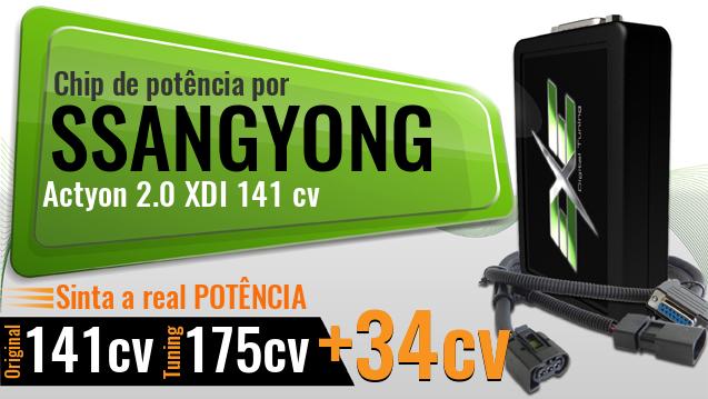Chip de potência Ssangyong Actyon 2.0 XDI 141 cv