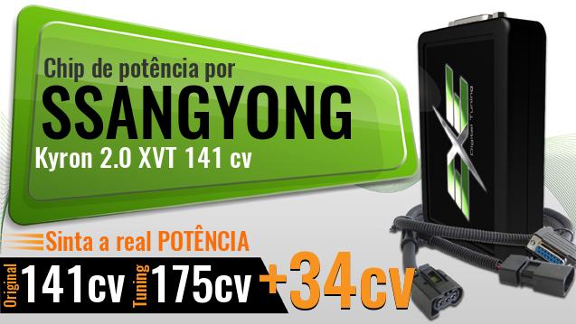 Chip de potência Ssangyong Kyron 2.0 XVT 141 cv