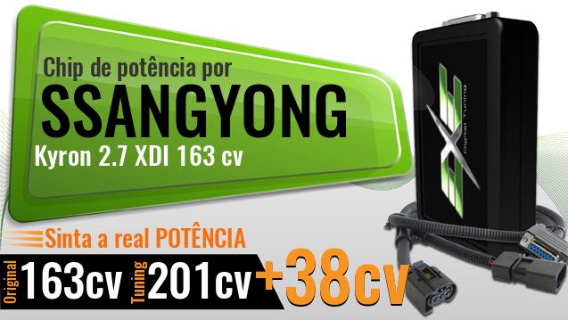 Chip de potência Ssangyong Kyron 2.7 XDI 163 cv Chip de potência Ssangyong Kyron 2.7 XDI 163 cv
