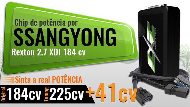 Chip de potência Ssangyong Rexton 2.7 XDI 184 cv