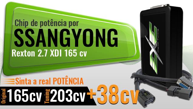 Chip de potência Ssangyong Rexton 2.7 XDI 165 cv Chip de potência Ssangyong Rexton 2.7 XDI 165 cv