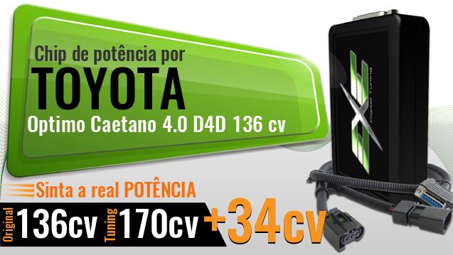 Chip de potência Toyota Optimo Caetano 4.0 D4D 136 cv