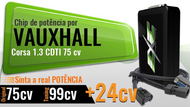 Chip de potência Vauxhall Corsa 1.3 CDTI 75 cv