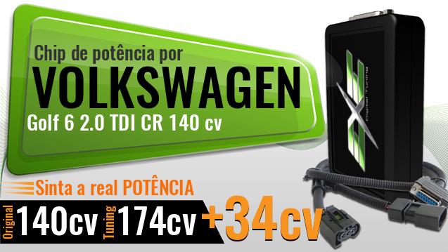 Chip de potência Volkswagen Golf 6 2.0 TDI CR 140 cv