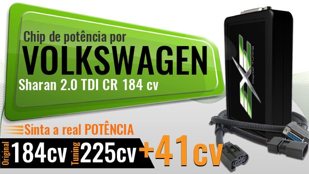 Chip de potência Volkswagen Sharan 2.0 TDI CR 184 cv