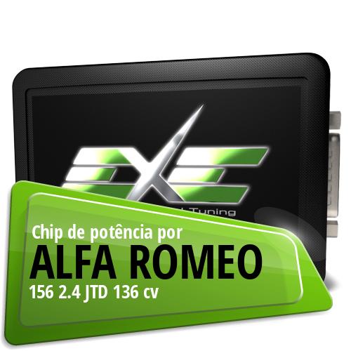 Chip de potência Alfa Romeo 156 2.4 JTD 136 cv
