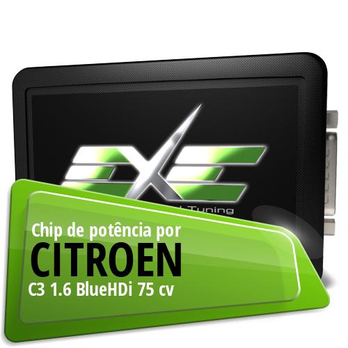 Chip de potência Citroen C3 1.6 BlueHDi 75 cv