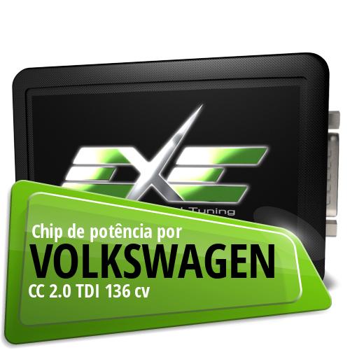 Chip de potência Volkswagen CC 2.0 TDI 136 cv